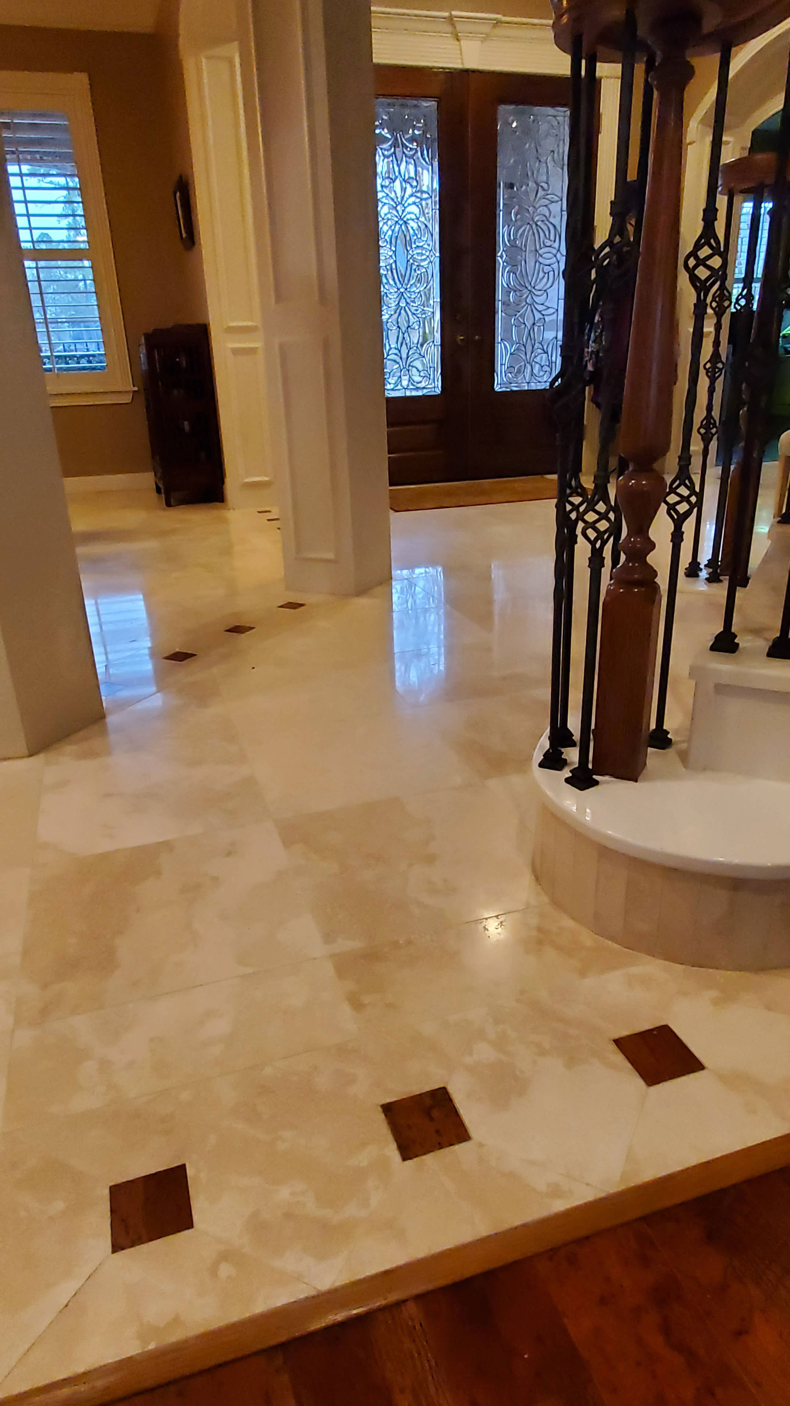 Travertine near stairs after 2 of 2 3 1