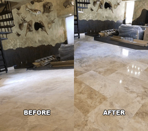 Travertine Floor Polishing Cypress