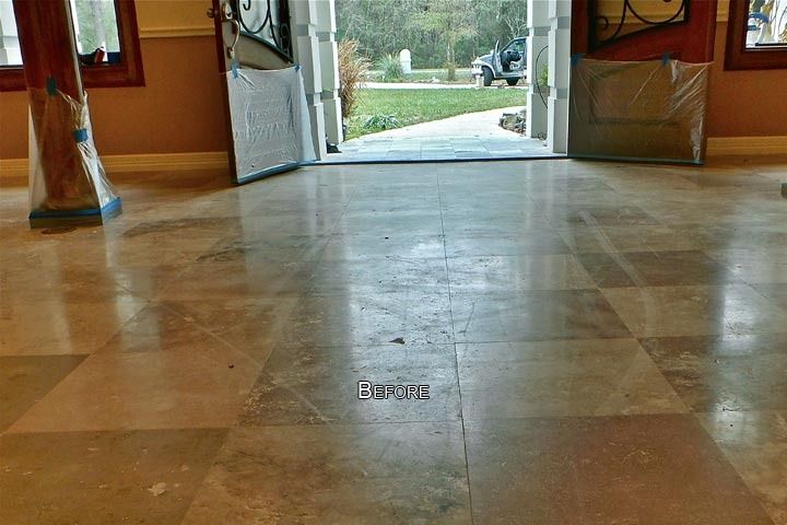 travertine floor cleaning houston