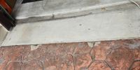 stamped concrete repair  before 